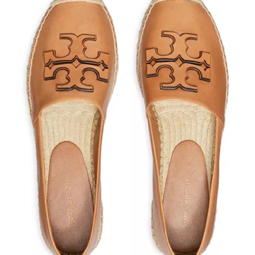 Tory Burch Brown Espadrille Slip-Ons